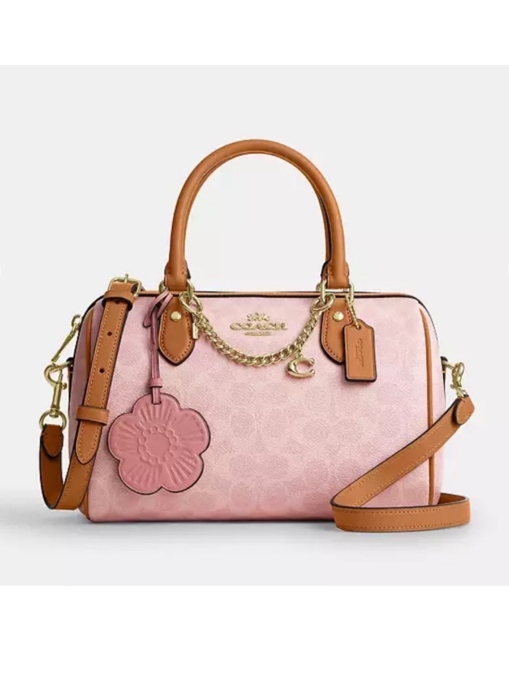 Used 100% Authentic Viral Powder Pink Medium Rowan bag